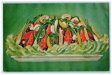 c1950's Louis Pappas Famous Restaurants Salad St. Petersburg Florida Postcard picture