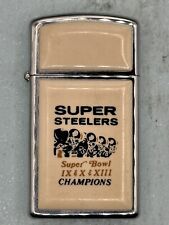 Vintage 1979 Super Steelers Super Bowl Champions Ultra Lite Slim Zippo NEW picture