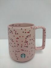 Starbucks 2019 Blush Pink Terrazzo Hearts Confetti Siren Ceramic Coffee Mug 14oz picture