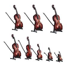 Wooden Miniature Violin Model, Mini Musical Instrument Replica Model Handma R V5 picture