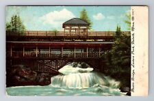 Duluth MN-Minnesota, Lesters Park, Rustic Bridge, Antique Vintage Postcard picture