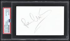 THE BEATLES PAUL MCCARTNEY SIGNED AUTOGRAPHED 3X5 INDEX CARD PSA ENCAPSULATED picture