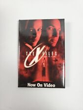 X Files Pin Back Button Fight The Movie 1998 Video Store Promotional  Badge.  50 picture