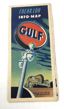 c1940s Gulf Oil Company Colorado  Info Map - Roadmap picture