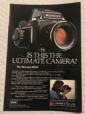 Vintage 1977 Mamiya M645 Camera Original Full Page Print Ad - Ultimate Camera picture