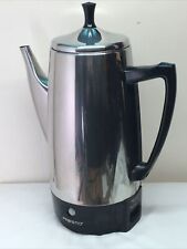 PRESTO Stainless Steel 12 Cup Electric Percolator Coffee Pot #0281105. picture