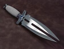 Gil Hibben Double Shadow Tactical Fighting Hunting Knife w/Leather Sheath picture