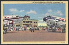 Youngstown Municipal Airport, Youngstown, Ohio, Early Linen Postcard, Unused picture
