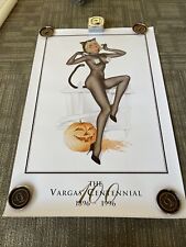 ALBERTO VARGAS 1995 Trick Or Treat Art  LITHOGRAPH Poster 24” X 36” Centennial picture