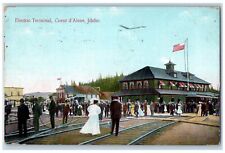 Coeur d'Alene Idaho ID Postcard Electric Terminal Exterior c1910 Vintage Antique picture