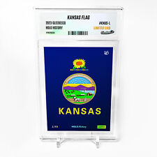 KANSAS FLAG Card 2023 GleeBeeCo Holo History Slabbed #KNUS-L Only /49 picture