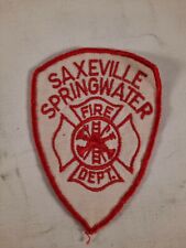 Saxeville Springwater  Fire dept patch fire department  picture