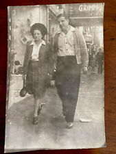 Antique Photograph, Metro Movies Flash Studios St. Louis, Man & Woman On Street picture