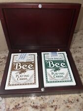 2 Bee Club Special Playing Cards- Golden Nugget Las Vegas- Sealed After Use- Box picture