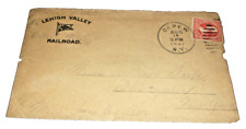 AUGUST 1901 LEHIGH VALLEY RAILROAD USED COMPANY ENVELOPE DEPEW NEW YORK picture
