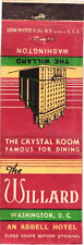 Washington DC The Willard An Abbell Hotel Vintage Matchbook Cover picture