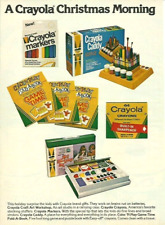 1978 Crayola Christmas Morning Caddy Crayons vintage print ad 70's advertisement picture
