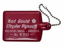Karl Gould Chrysler Plymouth Melrose, Mass. No. W-1513 Automobile Car Keychain picture