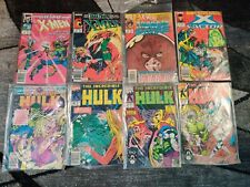 LOT Of (8) VINTAGE Marvel Comics- INCREDIBLE HULK/ X-MEN 1987-1993 RARE picture
