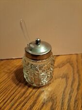 Vintage Castor Condiment Jar With Spoon picture