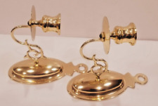 Baldwin Brass No 7441 Colonial Williamsburg Brass Candlestick Wall Sconces picture