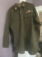 WW2 Named Officers Shirt With Bullion Theater 7th Army Patch And Ribbon Bars picture