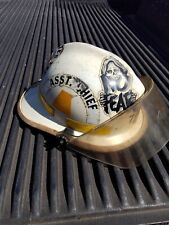 Vintage Cairns & Brother (N.C. ASSISTANT CHIEF) N660C Metro Fire Helmet &Shield  picture