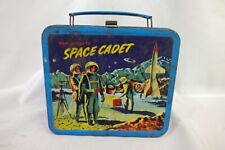 Vintage 1960s Tom Corbett Space Cadet Metal Lunchbox Brainiaks Rocket Ship Era picture