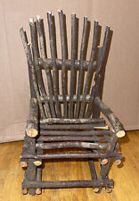 Folk Art Rustic Bent Wood Sticks Miniature Chair For Dolls Or Decor ￼ 7” X  12”  picture
