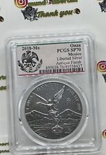 2018 Antique Mexican Libertad 1 oz. .999 silver PCGS SP70 SPECIAL LABEL🔥 picture