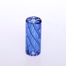 5pcs/box  7 Holes Blue Color Spiral Smoking Glass  Filter Tip with Holes picture