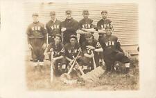 1910s RPPC Baseball Team Real Photo Postcard W.B.W. Rough Kids Base Ball sports picture
