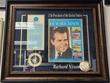 President Richard Nixon Signed Collage Custom Framed COA JSA picture