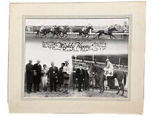 Rare Turfotos Horse Racing Nov 1965 “Mighty Happy” 11”x14” Mounted Photograph picture