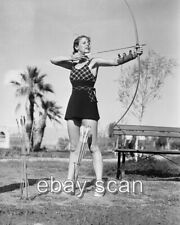 ACTRESS  LORETTA YOUNG BOW AND ARROW LEGGY CHEESECAKE    8X10 PHOTO  1 picture