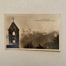 Vintage RPPC Clocher de l’Eglise Chaine des Alps Mountain Church Bell Religious picture