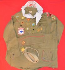 Vintage 1950's Boy Scouts Uniform Shirt Sash Patches Pants Hat Belt Buffalo NY picture