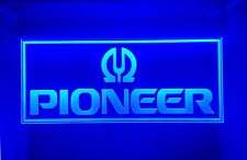PIONEER LOGO LED  Signs Neon Light Stereo Car Audio Hanging Garage Sign Man Cave picture