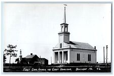 c1950's First Congregational Church Corey Homestead Photo ME RPPC Postcard picture