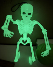 Halloween Spooky Scary Glow in the Dark Movable Bendable Hanging Skeleton Prop picture