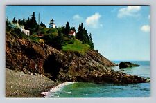 Rockland ME-Maine, Owl's Head Light House, Antique Vintage Souvenir Postcard picture
