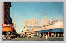 Phoenix AZ-Arizona, Central Ave. at Washington, Shopping Area, Vintage Postcard picture