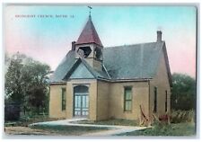 c1910's Methodist Church Building Bell Tower Pathway Douds Iowa Antique Postcard picture