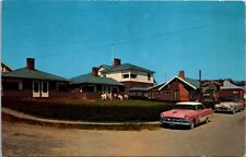 Cannon Beach OR Ecola Cottages 1956 Plymouth Belvedere Oregon postcard DQ4 picture