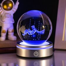 Creative 3D Inner Carving Crystal Ball Colorful Gradient Small Night Lamp picture