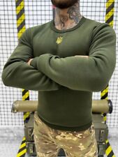 Men's tactical jacket olive on fleece with a trident of Ukraine, Men's   M L  XL picture