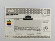 APPLE COMPUTER Crisp Uncirculated ￼Common Stock Certificate - Extremely Popular picture