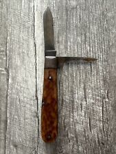 VINTAGE MILLER BROS MERIDEN KNIFE STAG HANDLES Antique picture