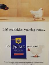 Print Ad Pedigree Prime Real Chicken Multi-Grain Dry Dog Food 1999 Advertising picture