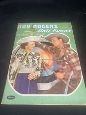 Roy Rogers and Dale Evans and Coloring Book Whitman #12946 1958 Colored In picture